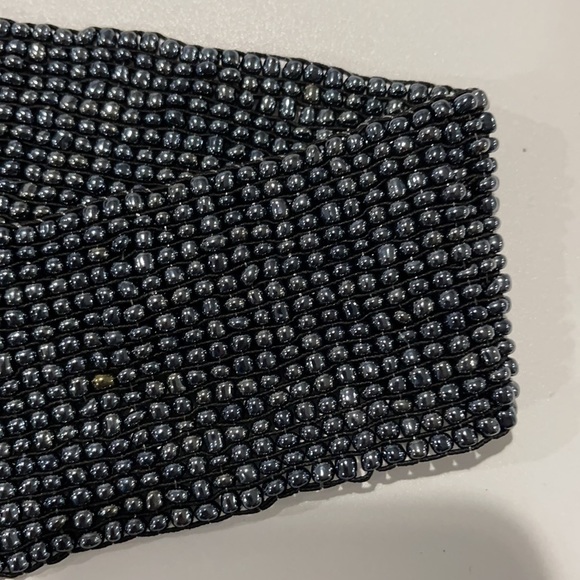 Belt Indonesian beaded wood clasp buckle handmade bohemian boho - Picture 7 of 12